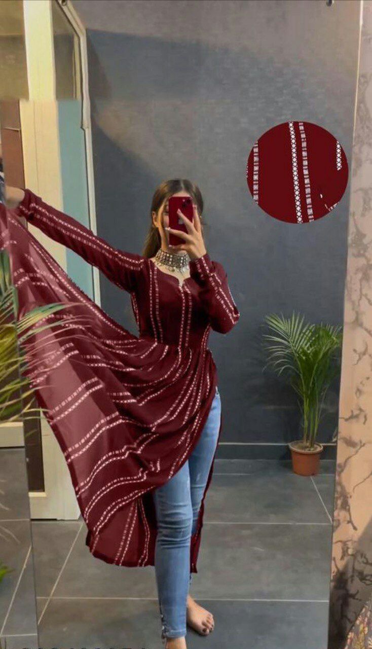 FANCY NEW NAYRA CUT PARTY WEAR KURTI