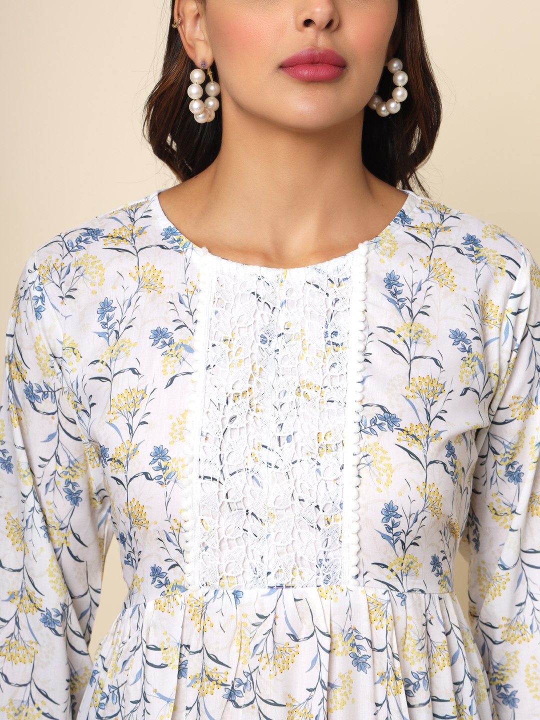 Women Floral Print Relaxed Fit Tunic