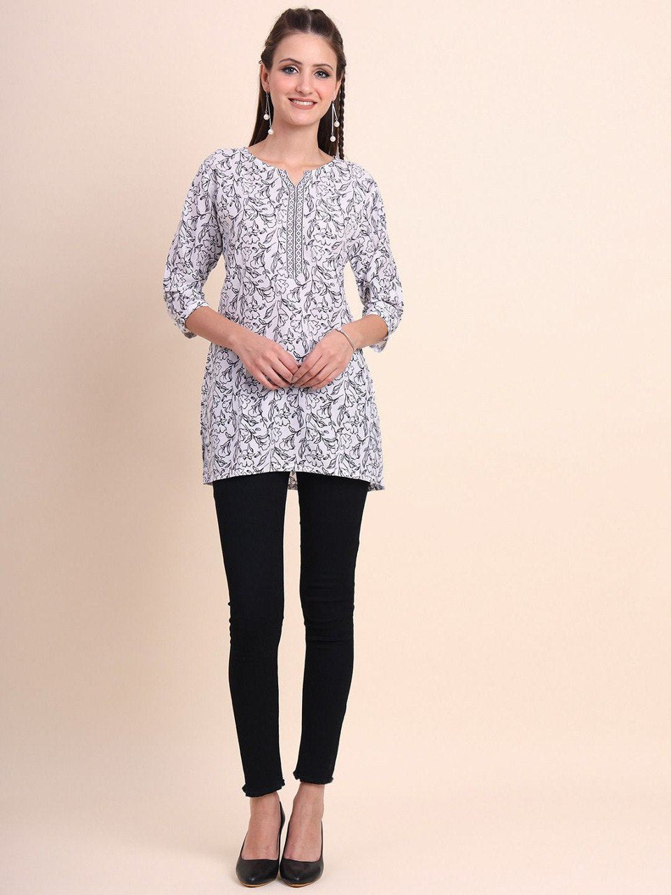 Women Floral Print A-Line Kurta