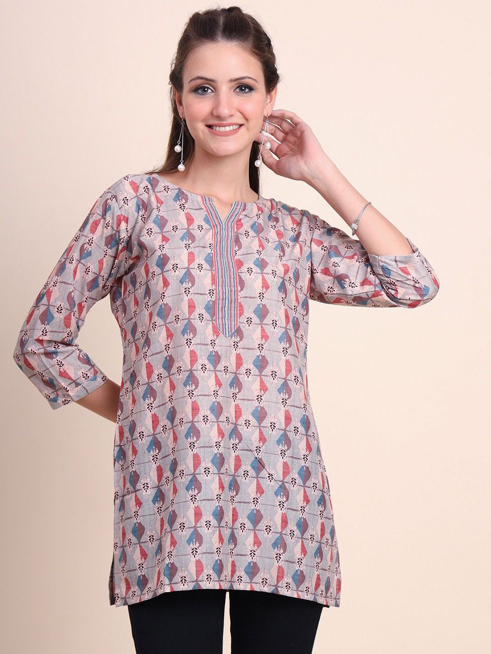 Women Floral Print A-Line Kurta