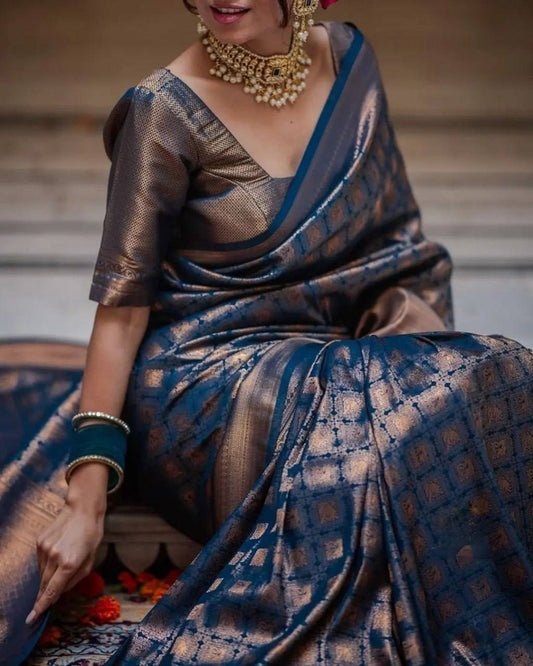 Luxurious Handcrafted Traditional Saree - RAMA
