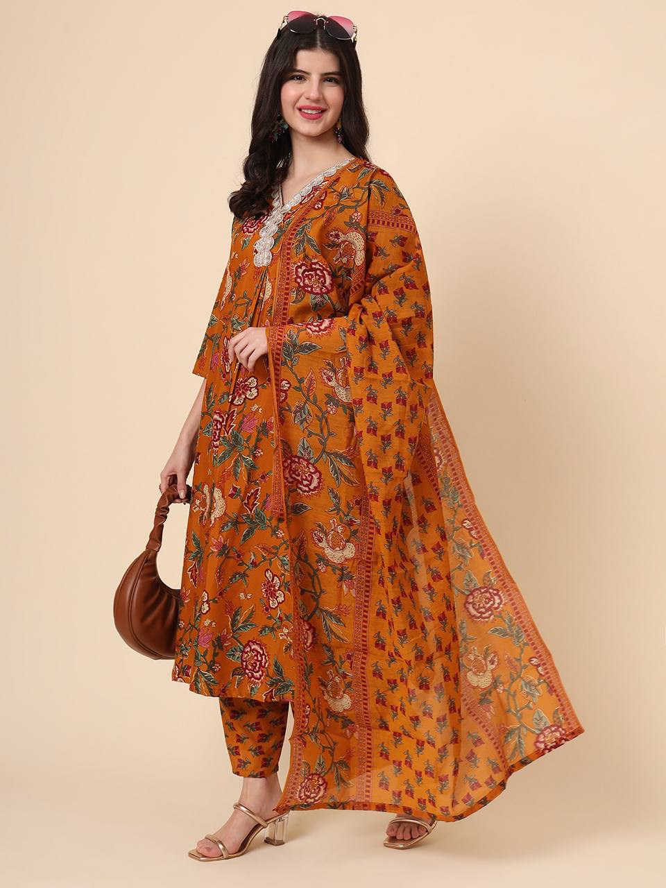 Cotton Wholesale Readymade Suit 3 Piece Set