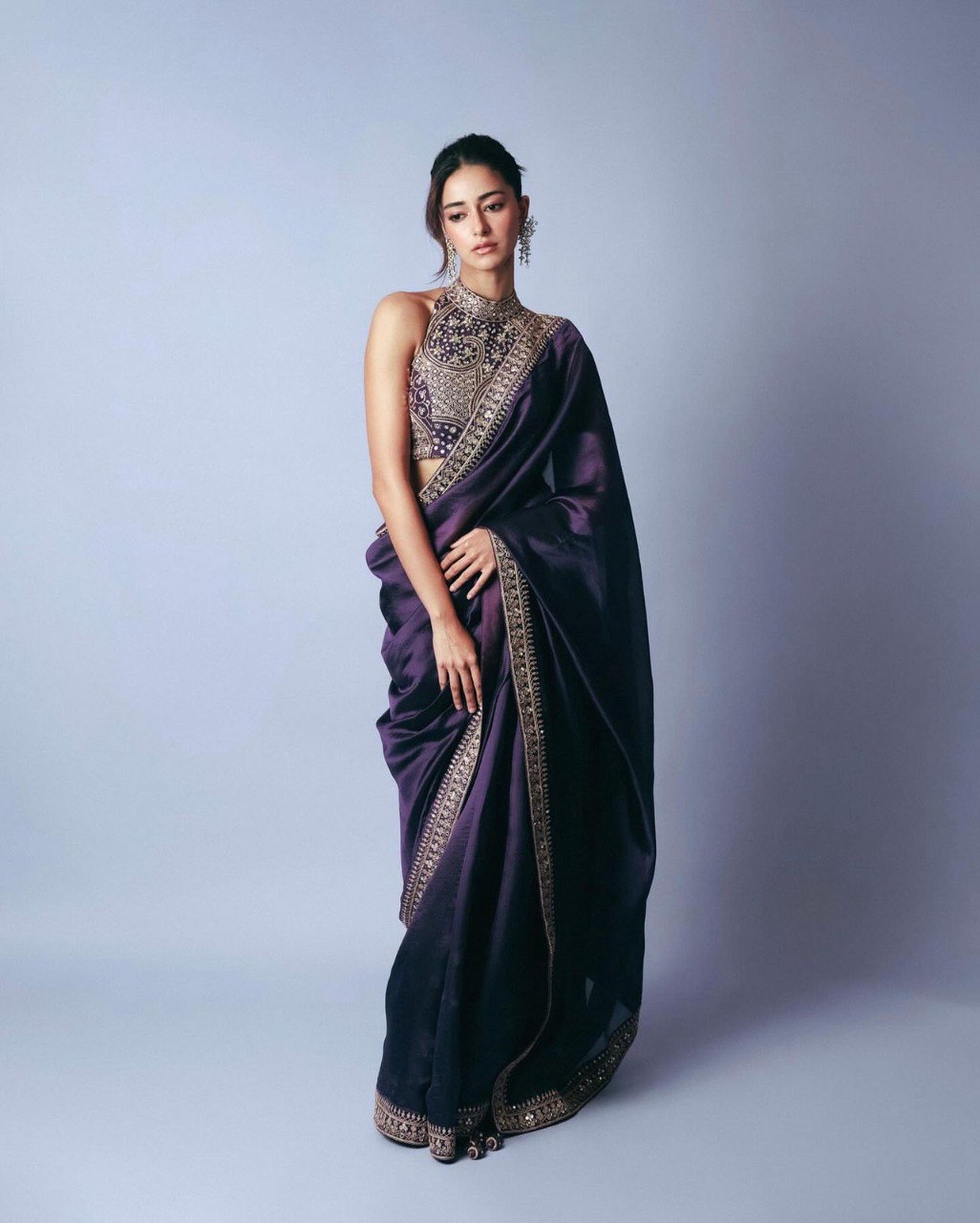 Elegant Fendy Silk Ready-to-Wear Saree with Lace Border & Unstitched Blouse
