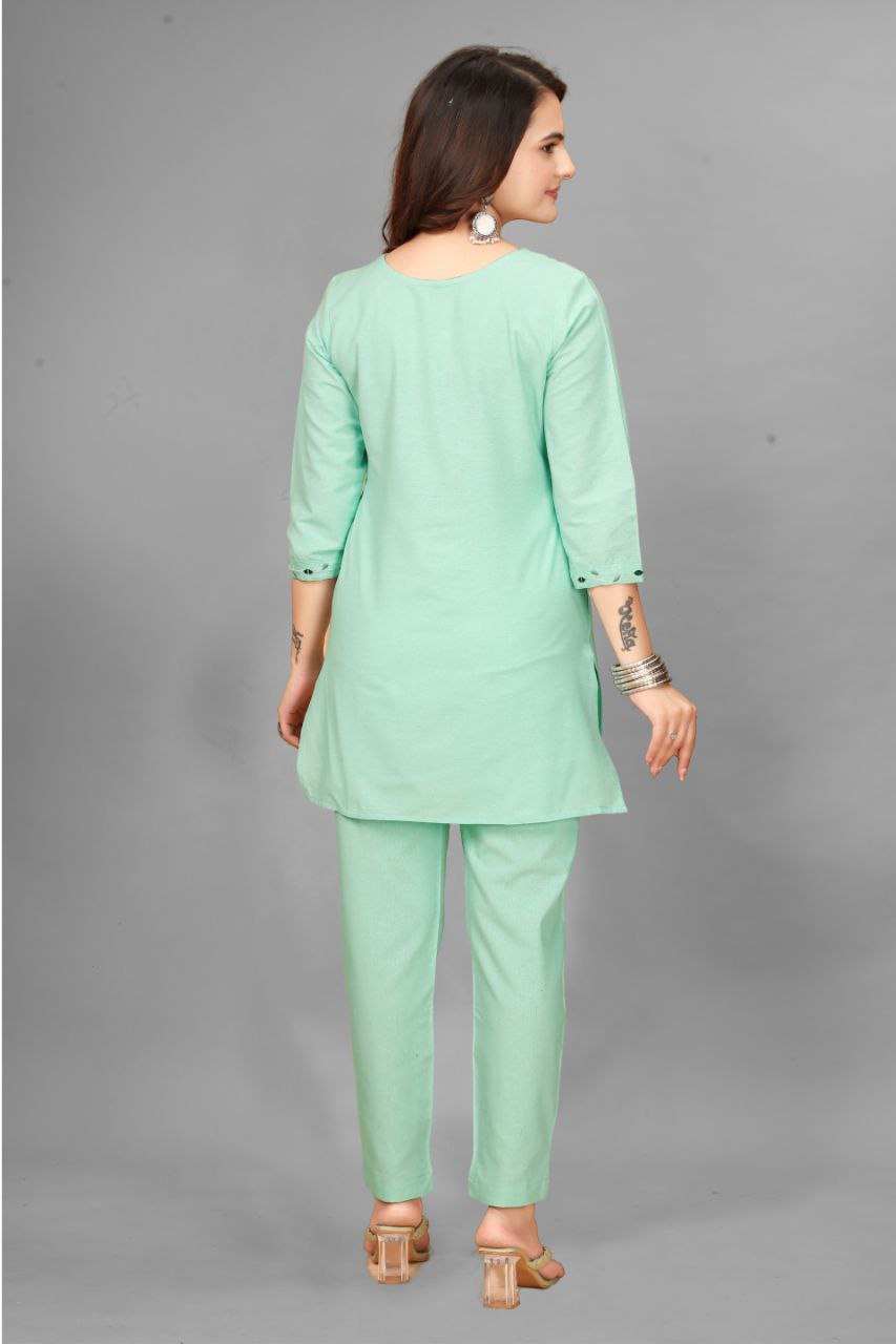 TRENDING HANDWORK COORDSET