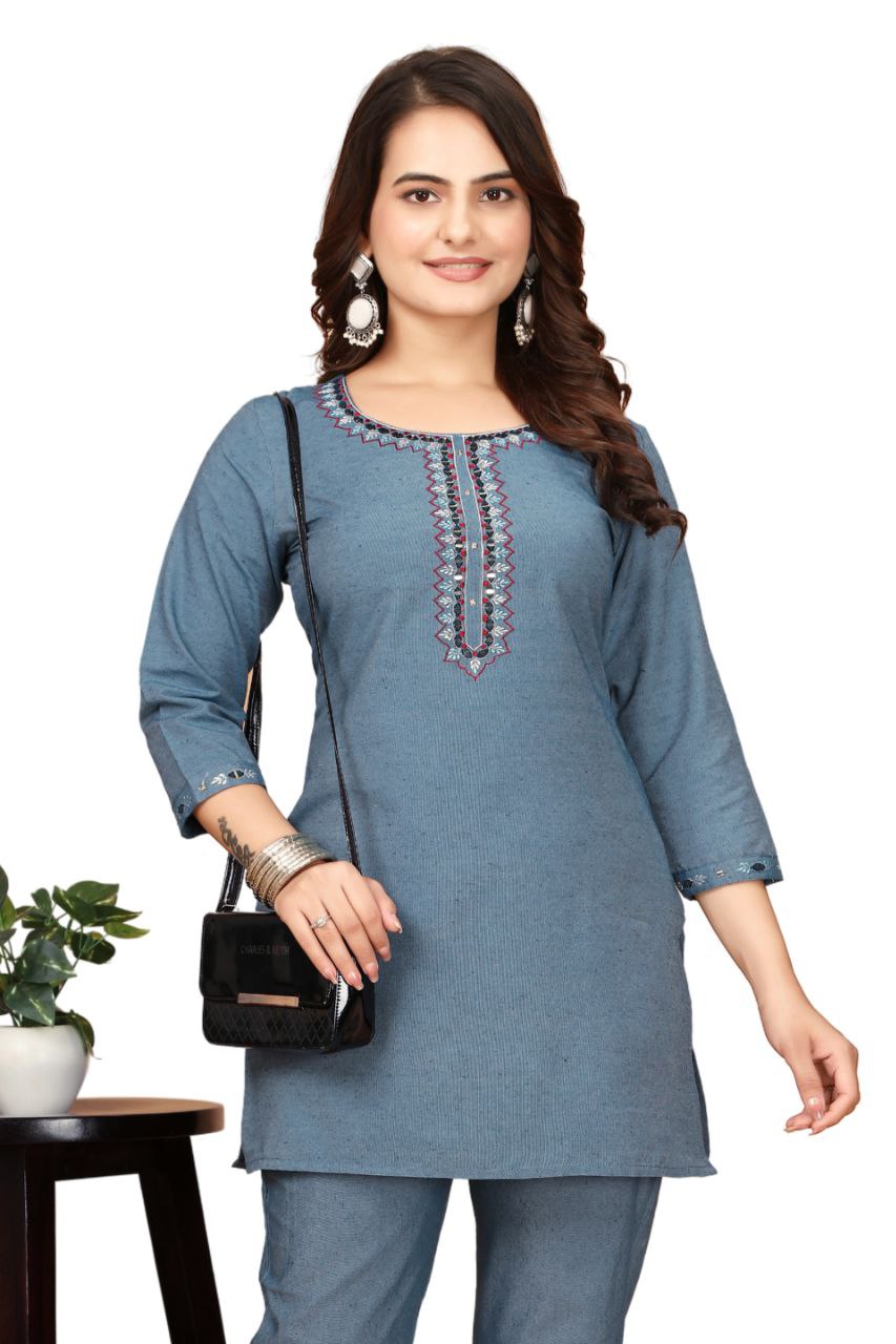 TRENDING HANDWORK COORDSET