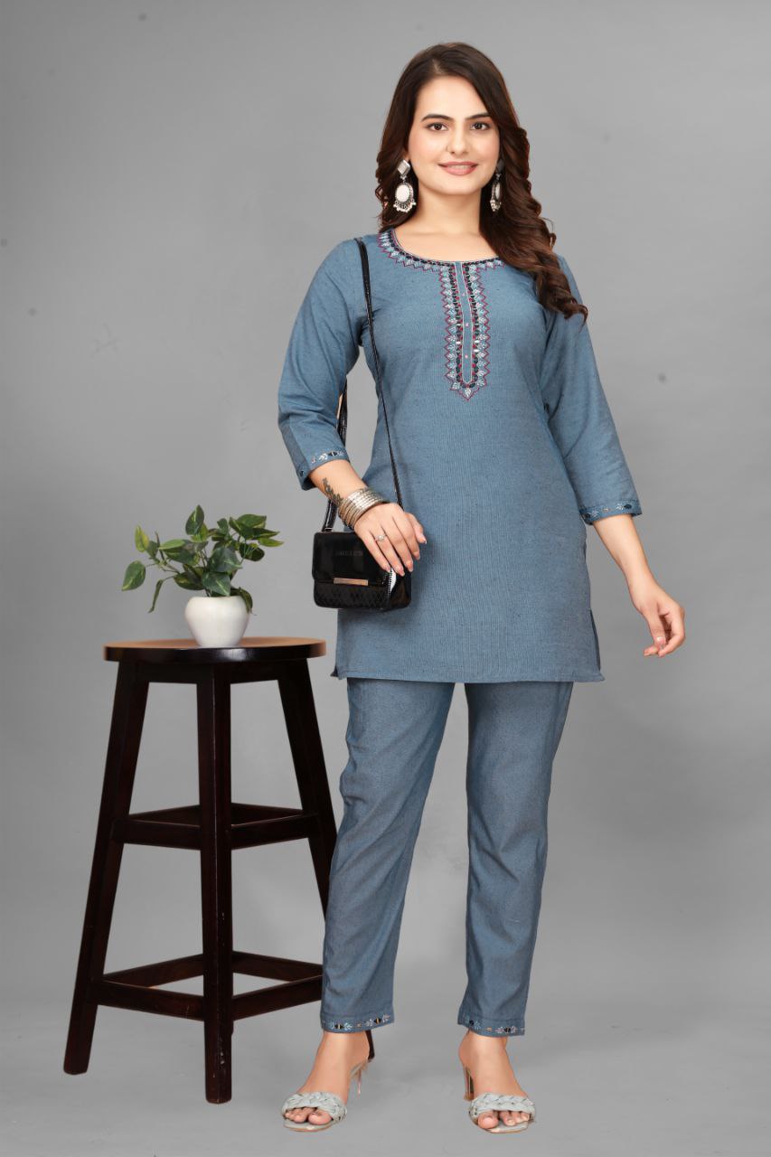TRENDING HANDWORK COORDSET