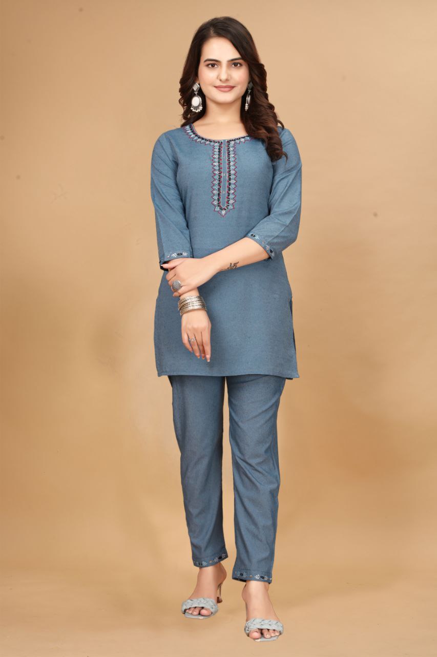 TRENDING HANDWORK COORDSET