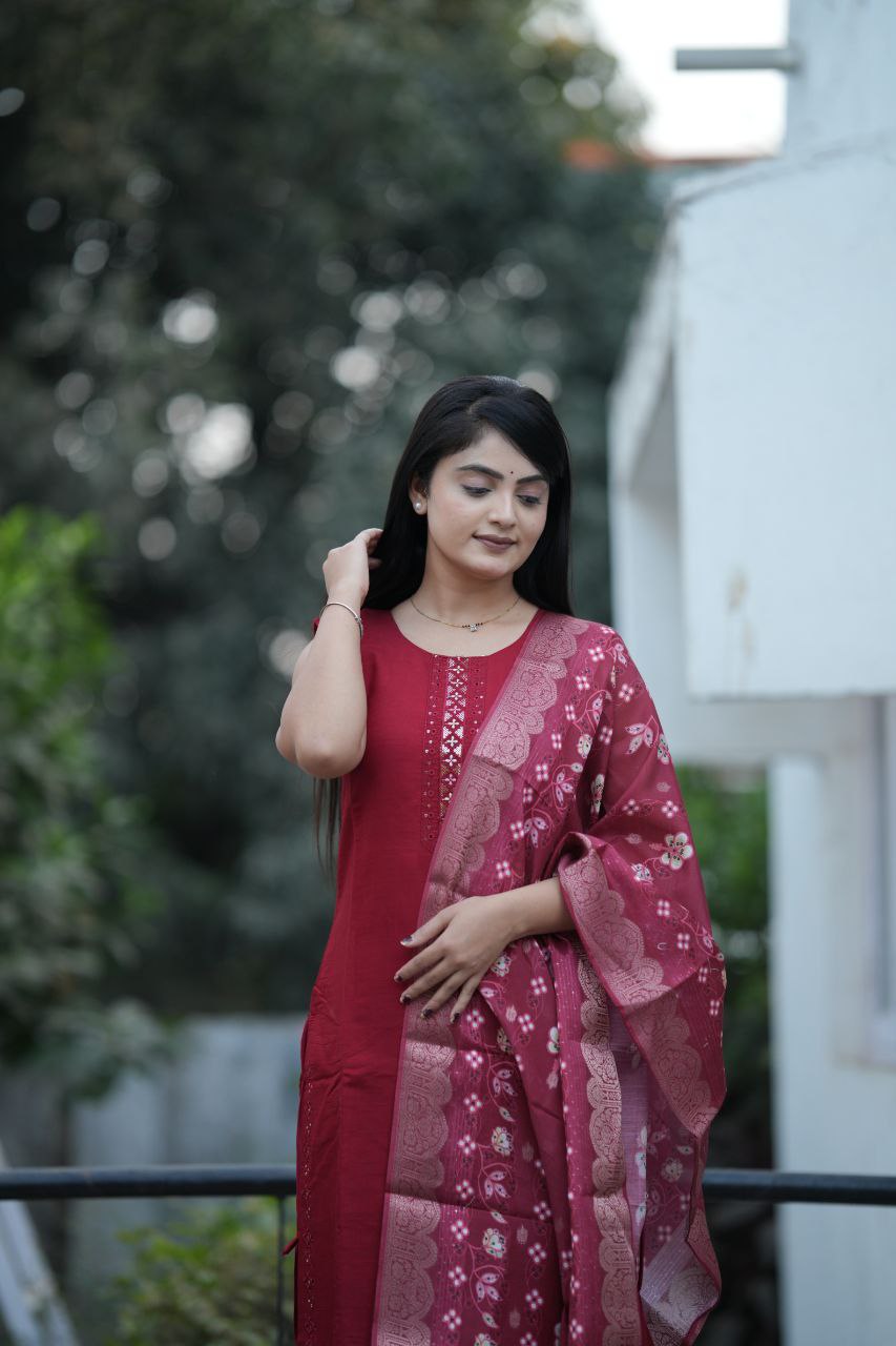 new heavy afghani pant pair set with heavy long dupatta