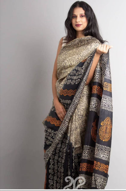 Mono Cotton Printed Saree