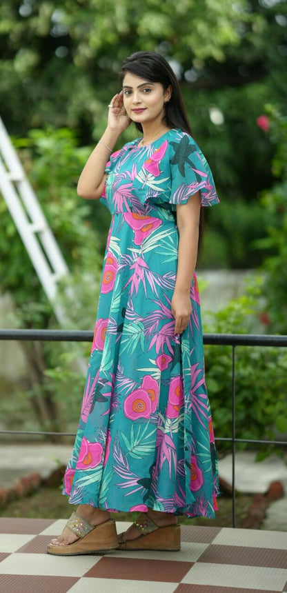 Trendy Georgette Long Women Maxi Dress