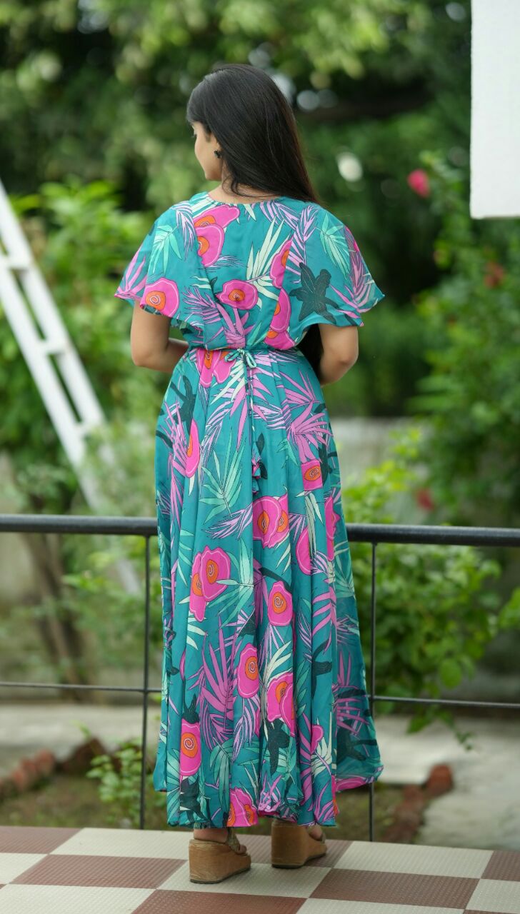 Trendy Georgette Long Women Maxi Dress