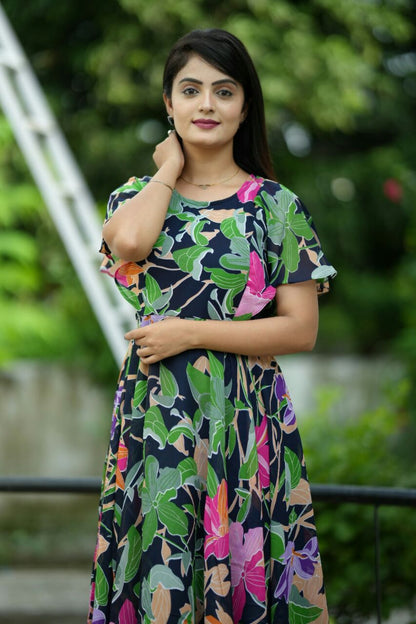 Trendy Georgette Long Women Maxi Dress