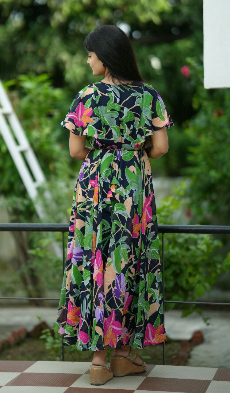 Trendy Georgette Long Women Maxi Dress