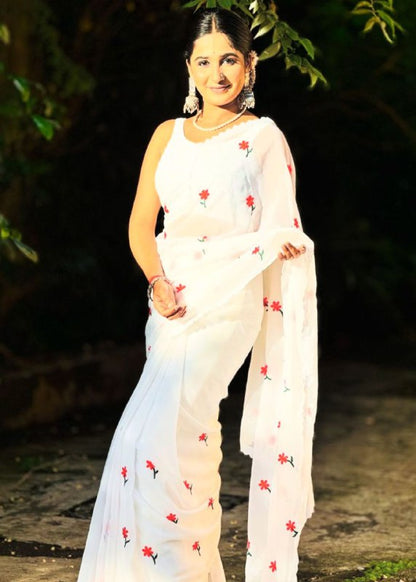 Soft pure organza sarees