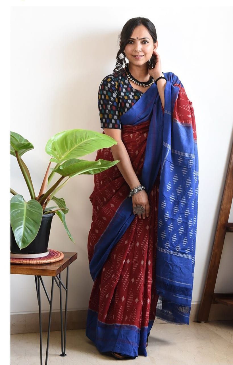 Daily Wear Soft cotton Printed Sarees