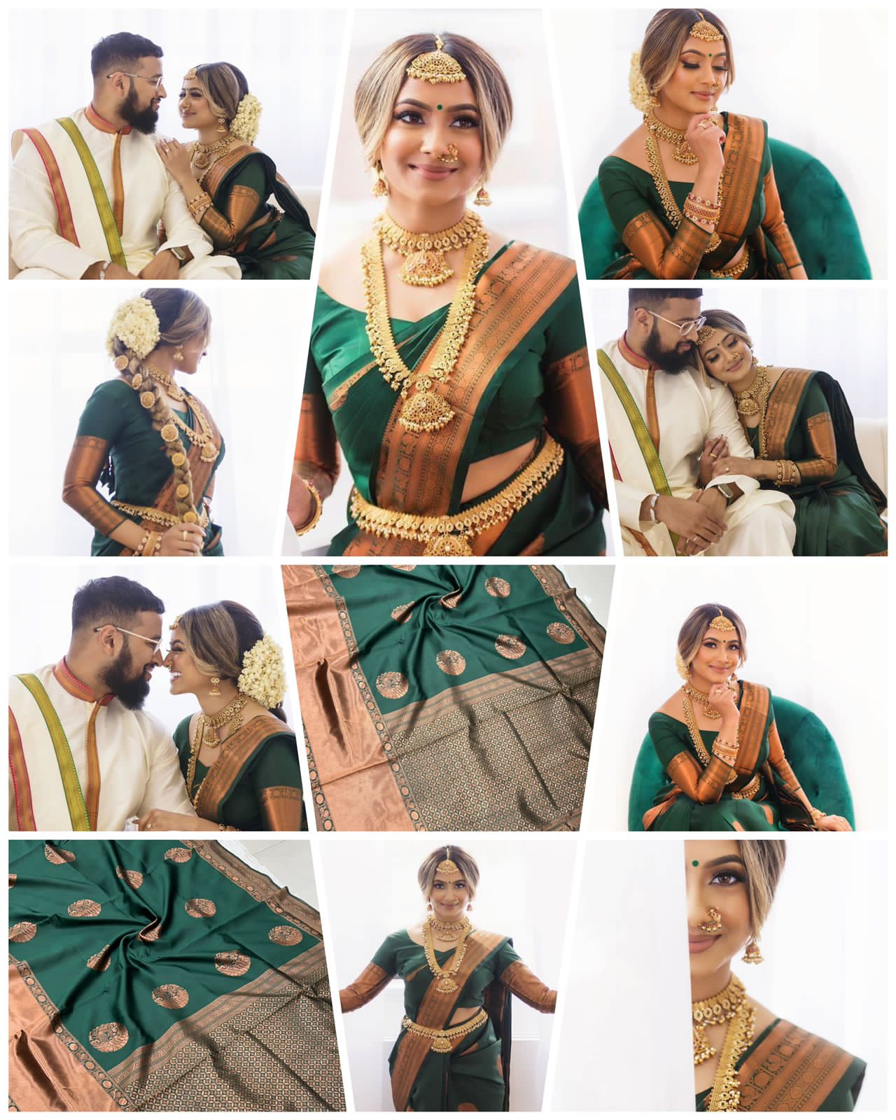 Green Colour Kanjivaram Woven Silk Saree With Blouse Piece