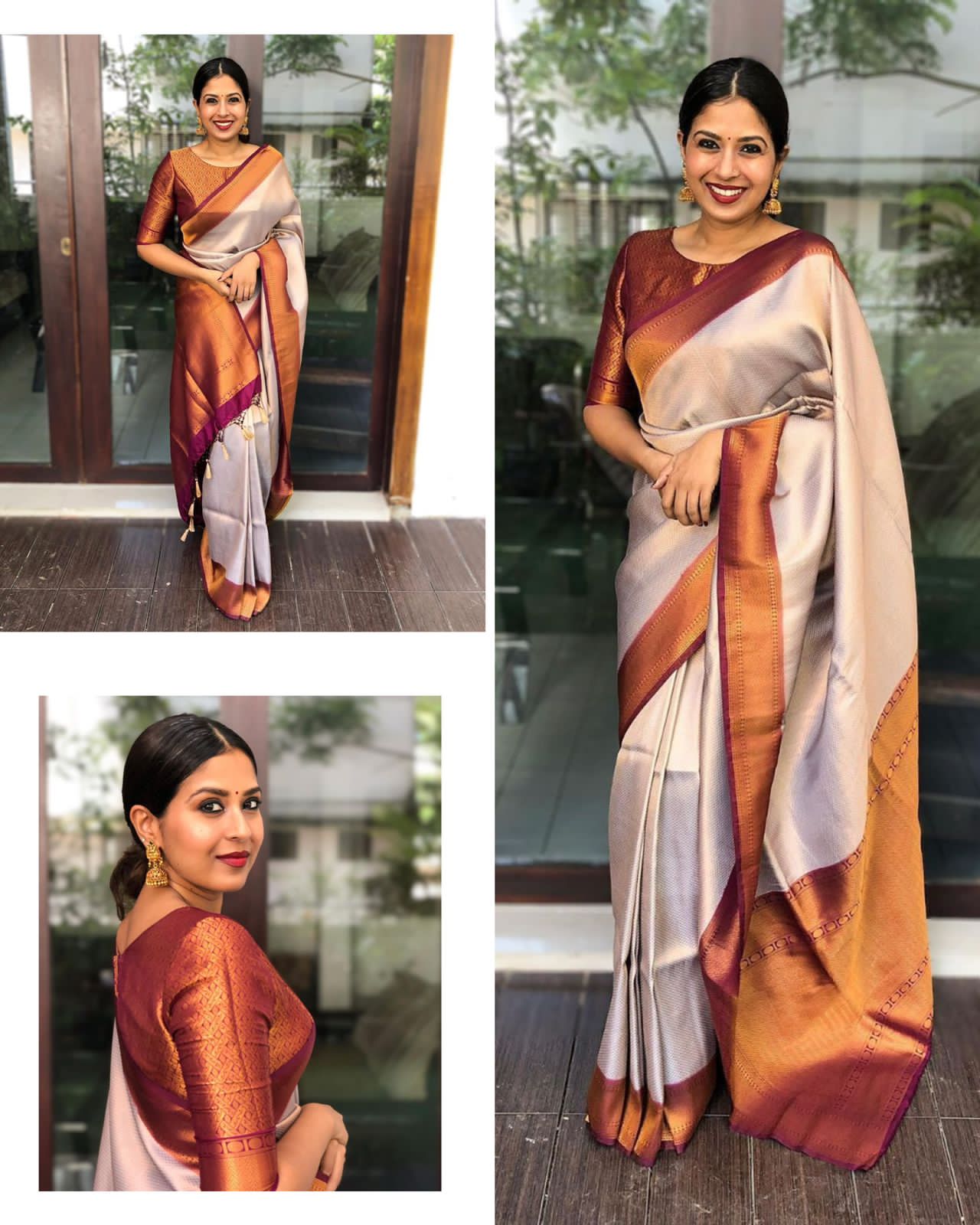 Wedding Wear Kanjivaram Woven Silk Saree With Blouse Piece