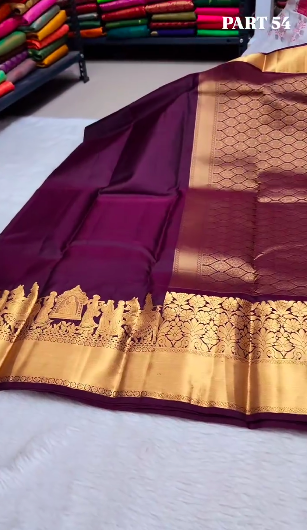 Kanchipuram Purple Silk Sree