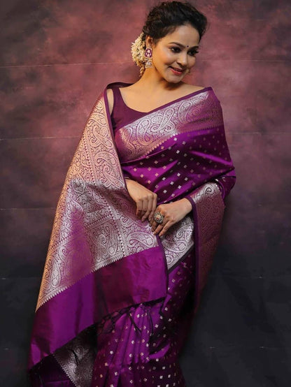 New Design Soft Lichi Silk Cloth Saree