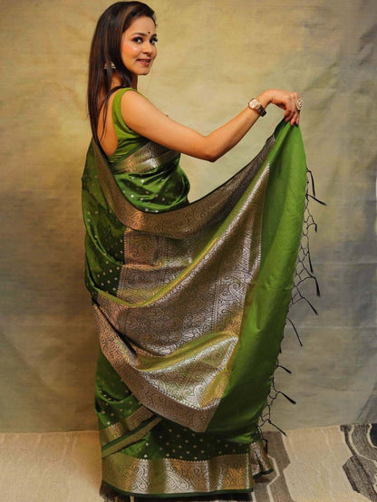 New Design Soft Lichi Silk Cloth Saree