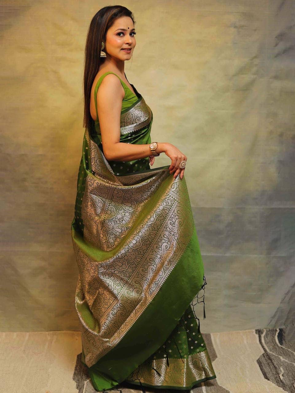 New Design Soft Lichi Silk Cloth Saree