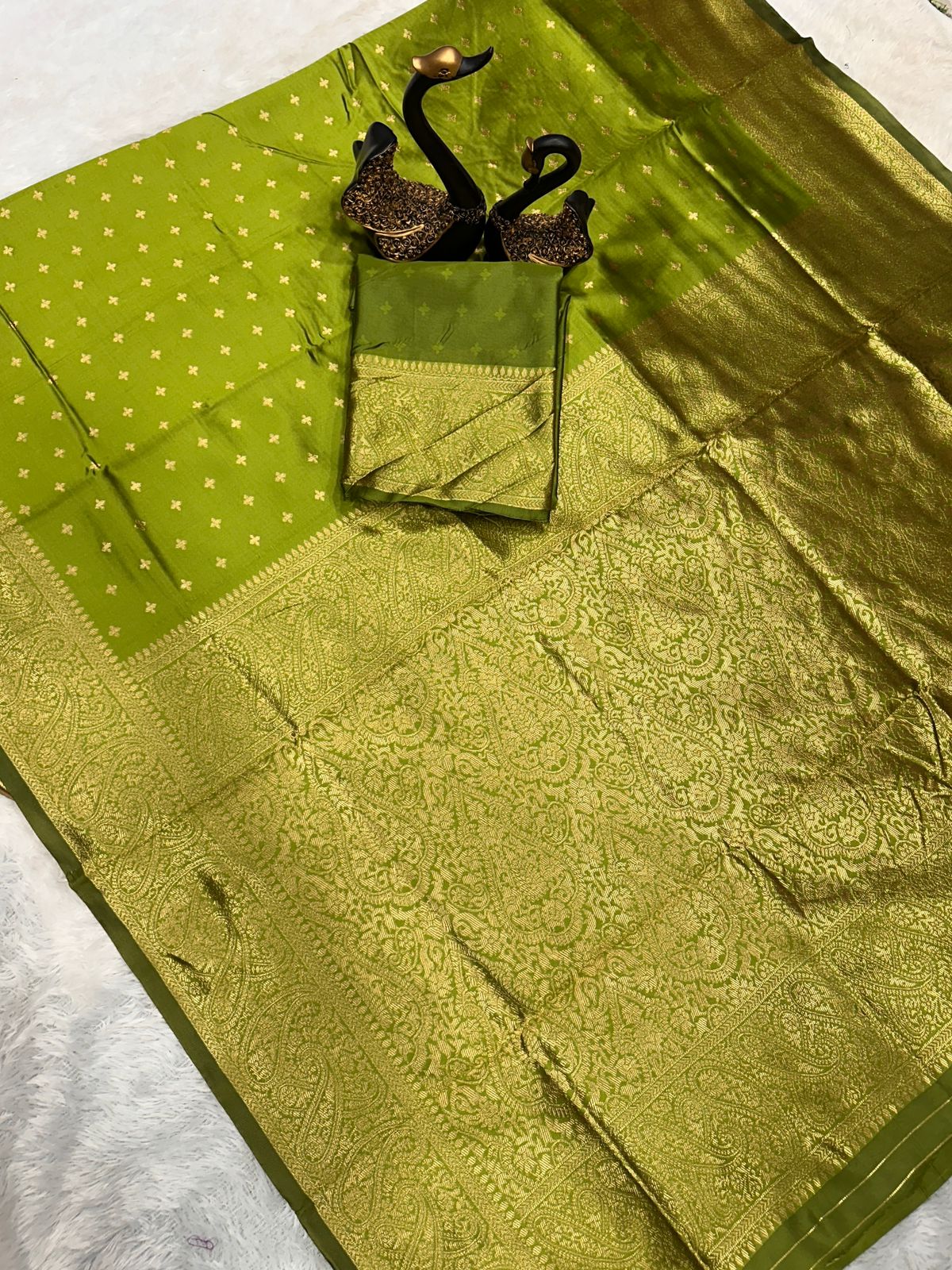 New Design Soft Lichi Silk Cloth Saree