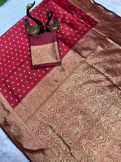 New Design Soft Lichi Silk Cloth Saree