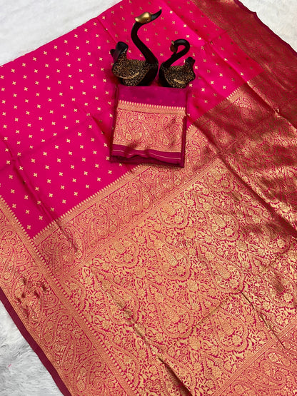 New Design Soft Lichi Silk Cloth Saree