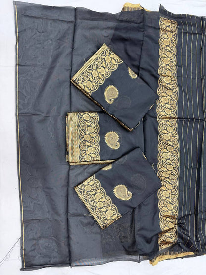 Royal Lichi Silk Jacquard Saree with Rich Pallu