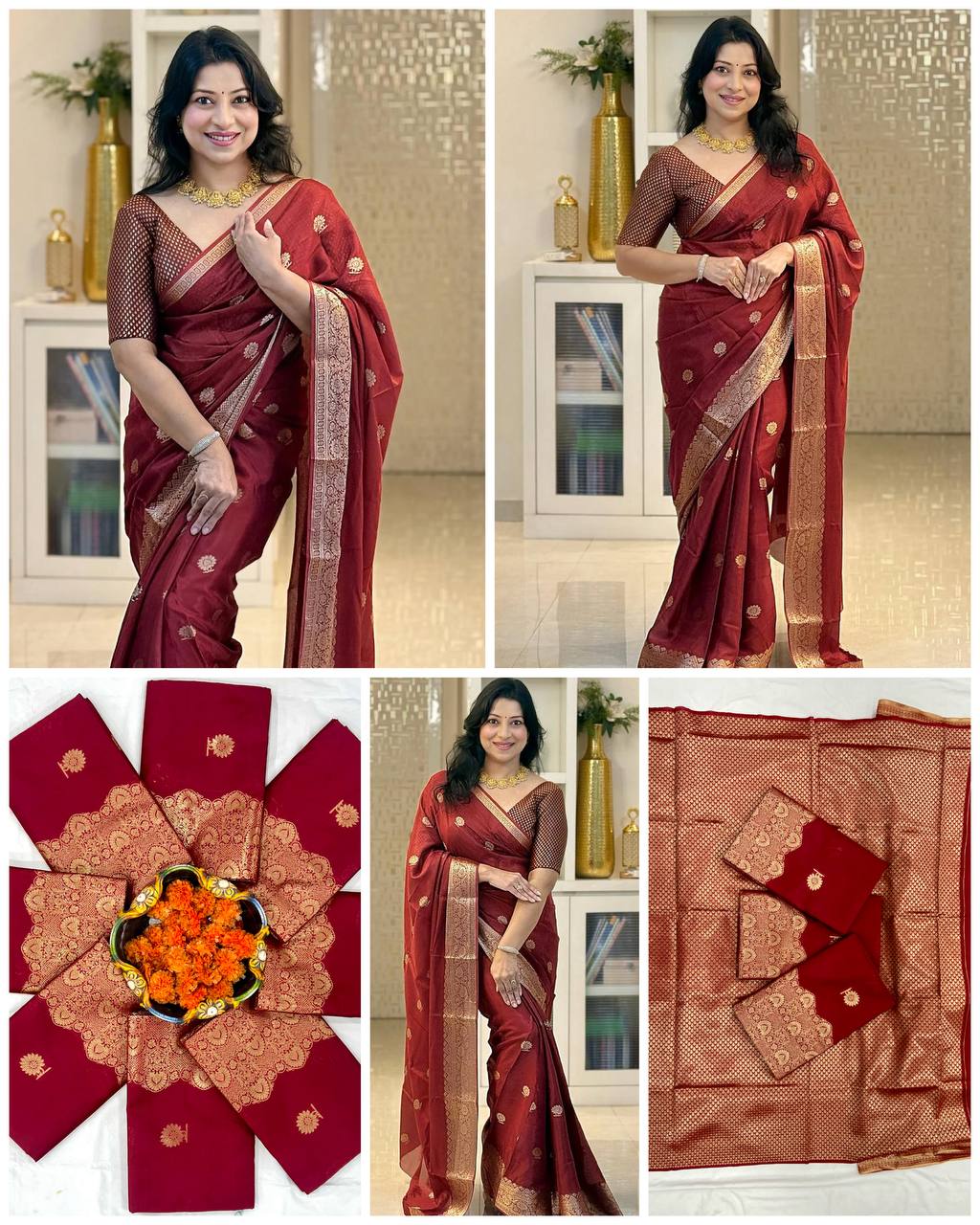 Heritage Banarasi Silk Saree with Rich Zari Work