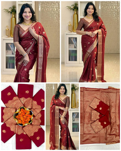 Heritage Banarasi Silk Saree with Rich Zari Work