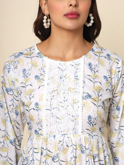 Women Floral Print Relaxed Fit Tunic