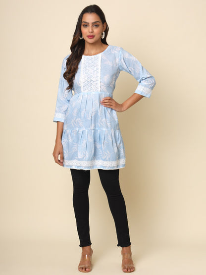 Women Floral Print Relaxed Fit Tunic