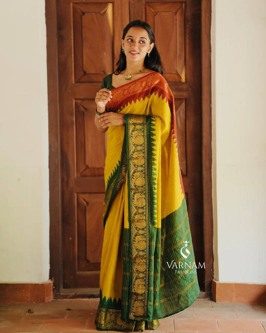 Royal Lichi Silk Jacquard Saree with Rich Pallu