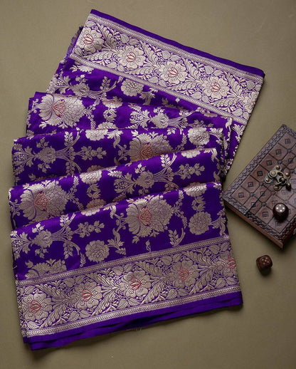 Classic Soft Lichi Silk Saree with Rich Pallu & Jacquard Design