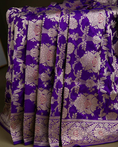 Classic Soft Lichi Silk Saree with Rich Pallu & Jacquard Design