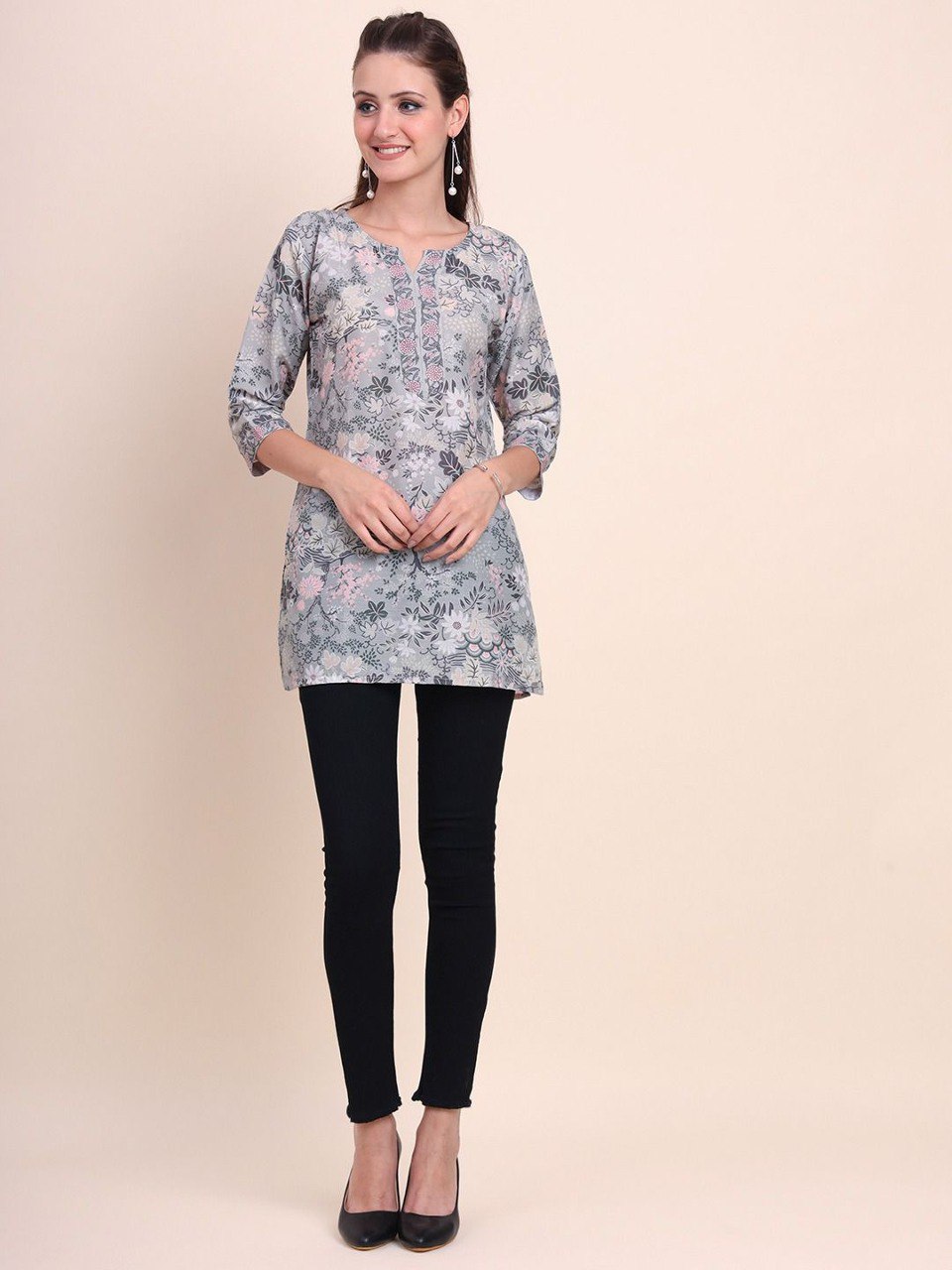 Women Floral Print A-Line Kurta