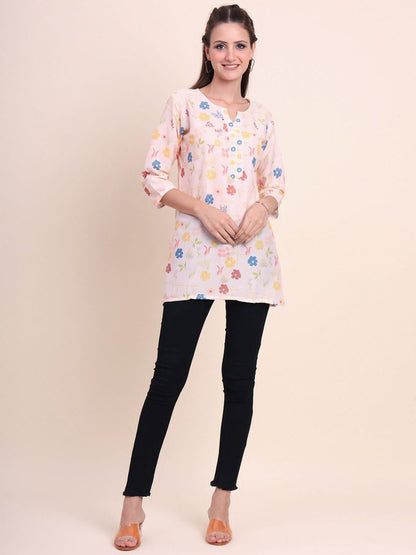 Women Floral Print A-Line Kurta