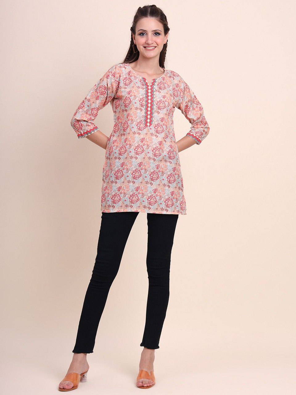 Women Floral Print A-Line Kurta