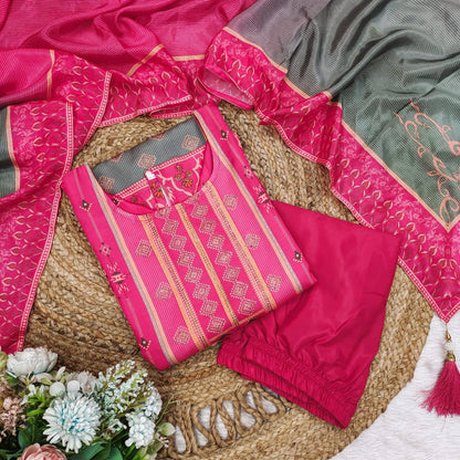 DESIGNER FANCY PINK KURTI