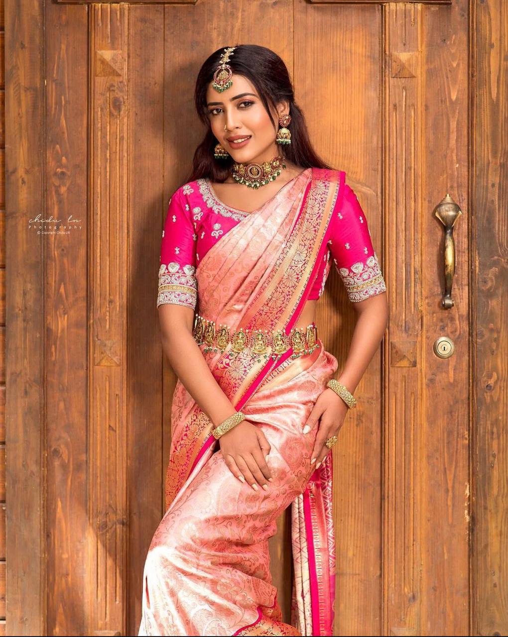 Timeless Elegance Lichi Silk Saree