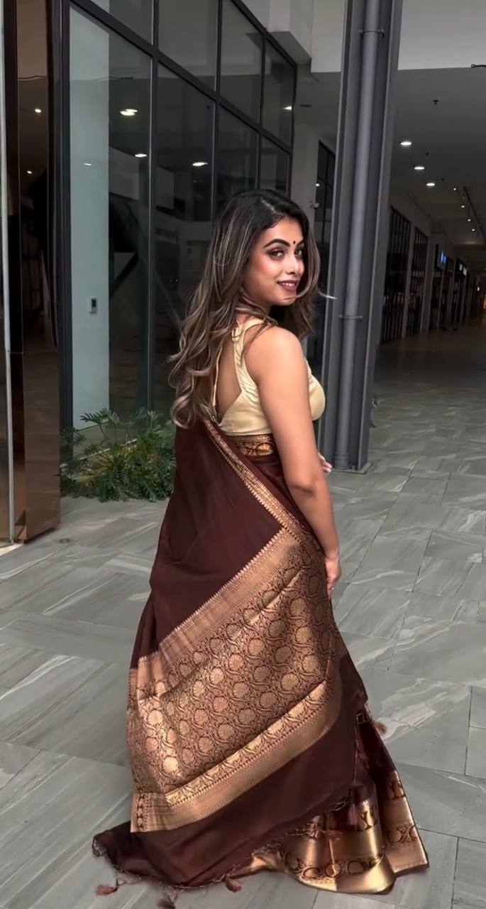Premium Soft Lichi Silk Saree with Rich Pallu & Jacquard Work