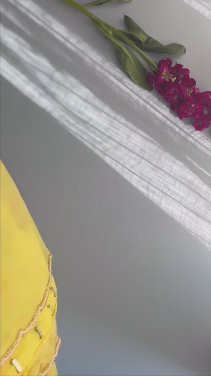 Graceful Multi-Color Organza Silk Ready-to-Wear Saree with Handwork & Satin Silk Blouse